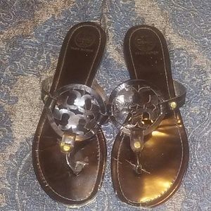Black Tory Burch Miller Sandals